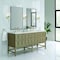 James Martin Vanities Emmeline 72in Double Vanity, Pebble Oak w/ 3 CM Ethereal Noctis Top D100-V72-PBO-3ENC - alternate 7